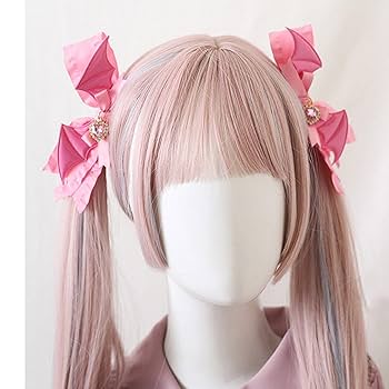 Amazon.co.jp: リボンクリップ 悪魔の翼 ペアセット 2枚付き